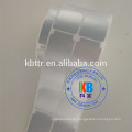 Синтетический Серебристый ПЭТ материал клей наклейки полиэстер этикетки для принтера штрих-кода